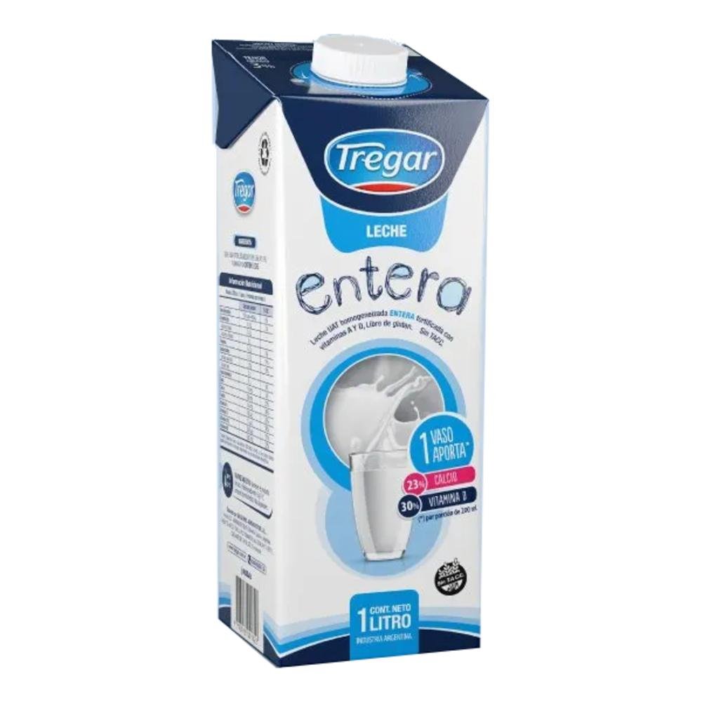 Leche Entera Tregar 1 Lts