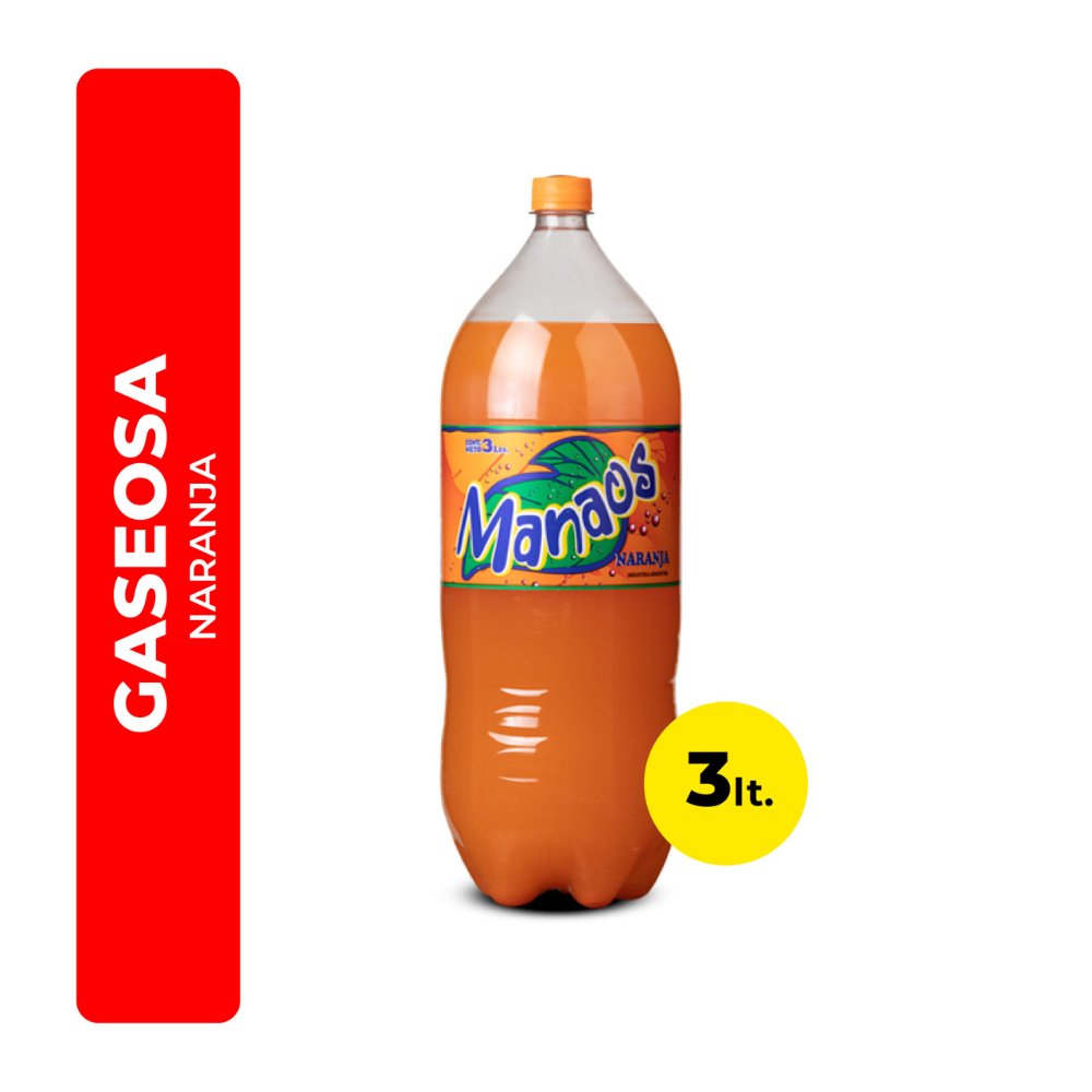 Gaseosa Manaos 3 Lt Naranja