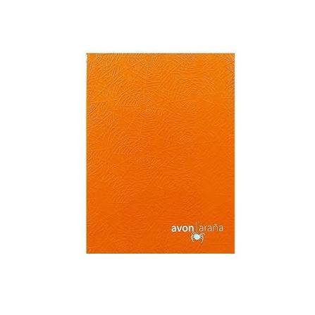 CUADERNO NARANJA DOBLE RAYA AVON ARAÑA - 178H