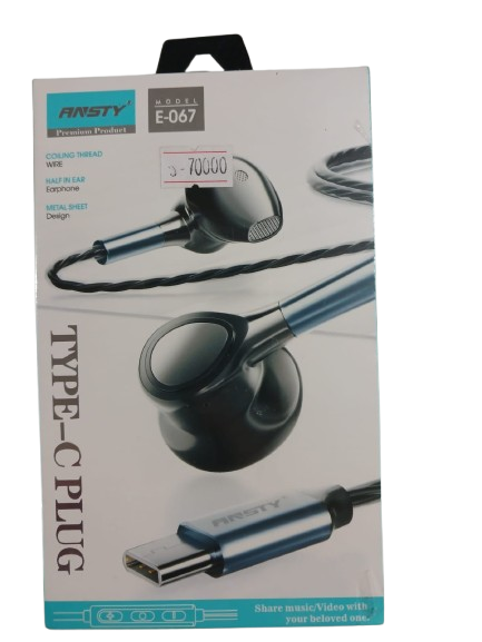 AURICULAR ANSTY NEGRO TIPO C - E067