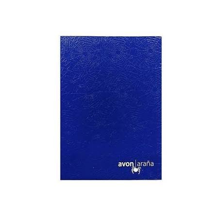 CUADERNO AZUL CUADRICULADO AVON ARAÑA - 48H
