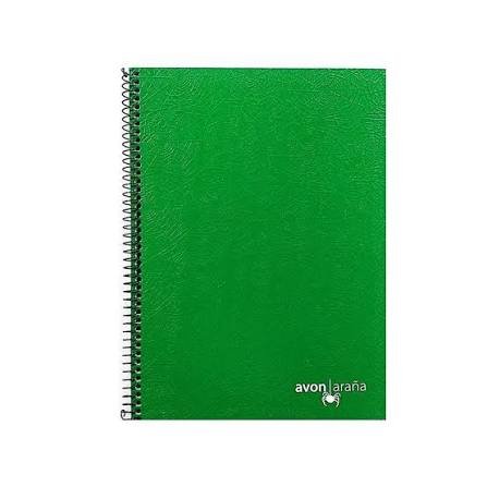 CUADERNO UNIVERSITARIO VERDE AVON ARAÑA 1RAYA - 96H