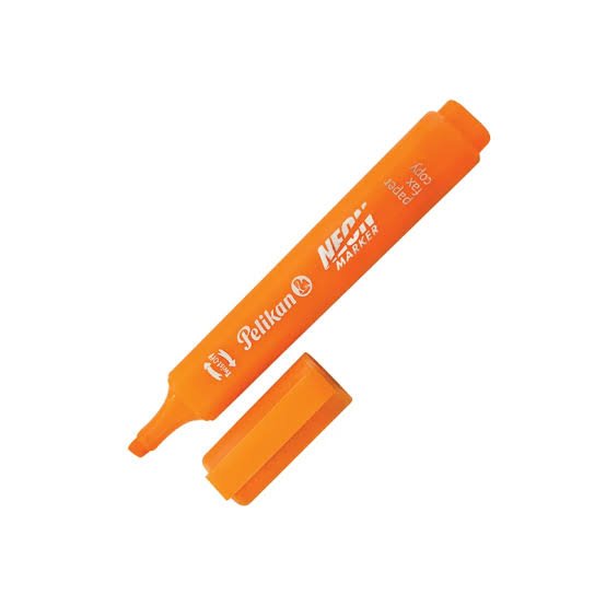 RESALTADOR PELIKAN NARANJA NEON