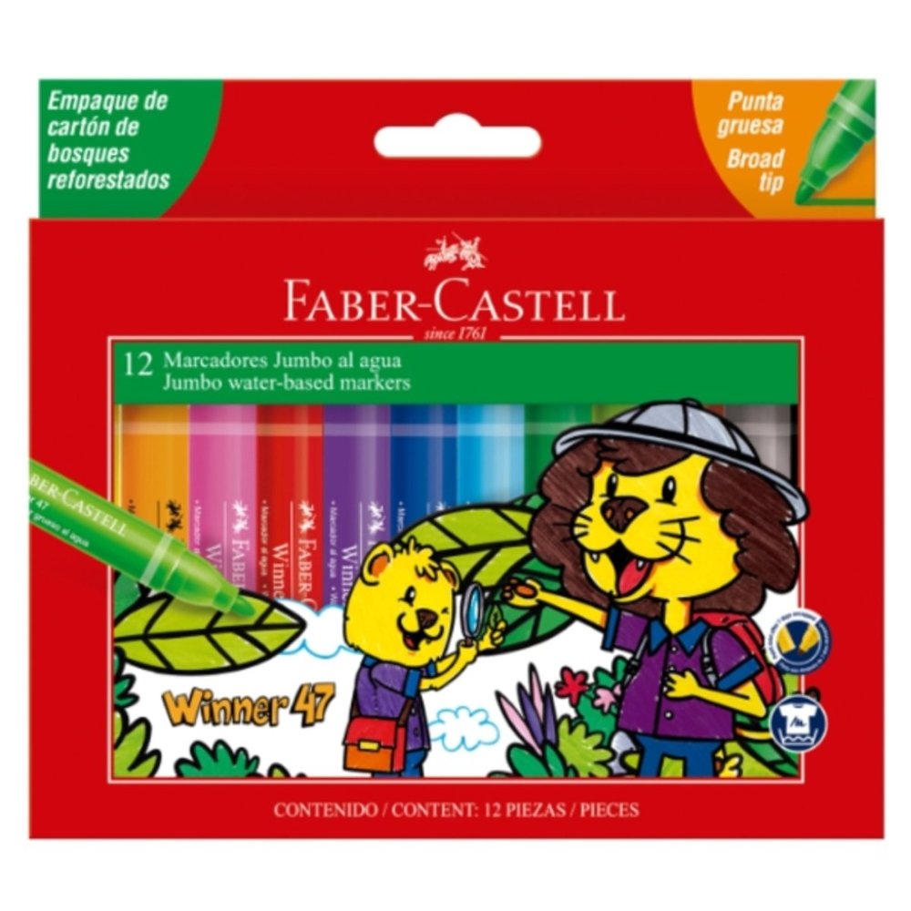 MARCADORES JUMBO WINNER 47 X12U - FABER CASTELL