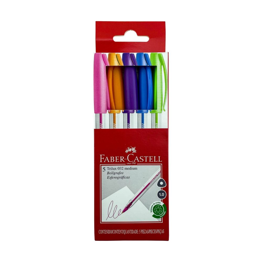 BOLIGRAFO TRILUX FABER CASTELL 5 COLORES - 032 MEDIUM