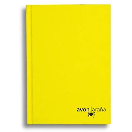 CUADERNO AMARILLO CUADRICULADO AVON ARAÑA - 48H