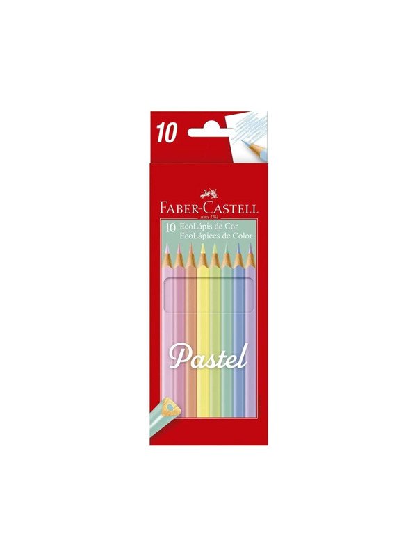 LAPIZ DE COLORES PASTEL FABER CASTELL - 10UNID