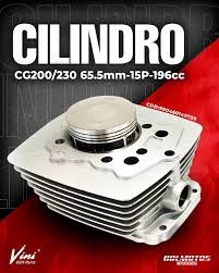 KIT DE CILINDRO CON EMPAQUES Y SELLOS CG-200 A 230 (RACING) (196 CM3) (E1F5)