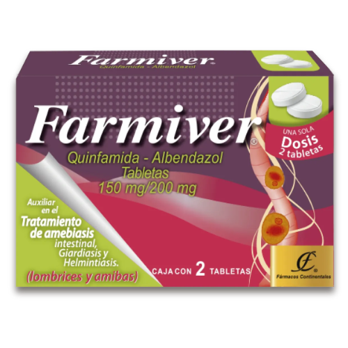 FARMIVER ADULTO. Quinfamida, Albendazol
