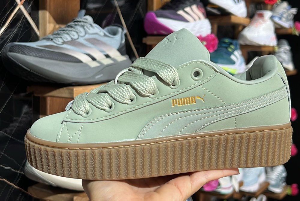 Puma fenty verde dama/ Suela cafe
