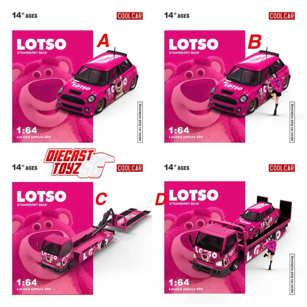 Cool Car x Time Micro TM 1:64 Diecast Model Lotso Livery Mini Cooper