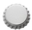 Tapa Corona 26mm Plateado