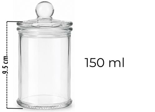 Frasco Tipo Vela 150ml con Tapa