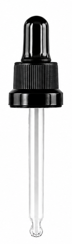 Pipeta Gotero 72mm Negro