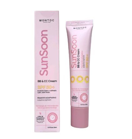 SUNSOON – BB & CC CREAM SPF 50+ CON PIGMENTO ADAPTATIVO- DEEP