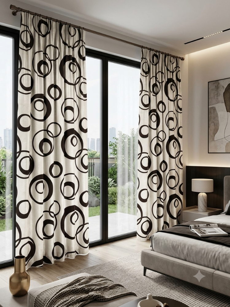 CORTINA JACQUARD BEIGES