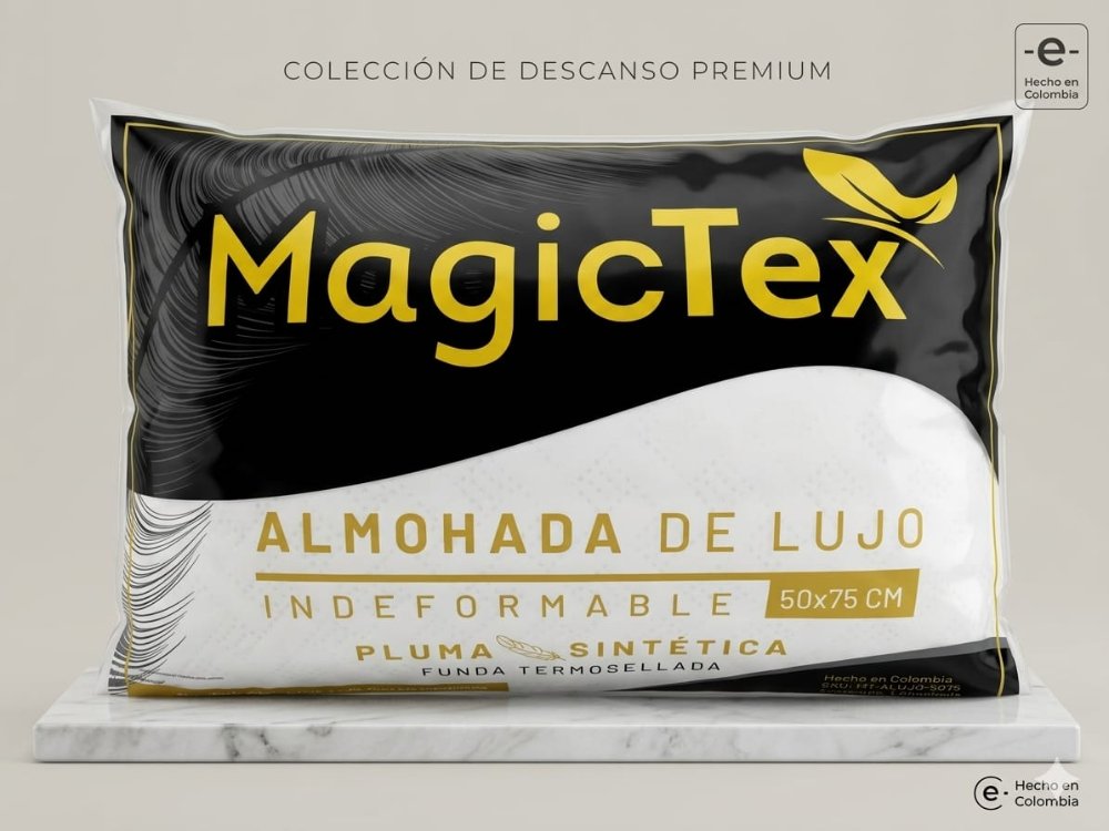 ALMOHODA TROQUELADA BOLSA NEGRA 50 X 70