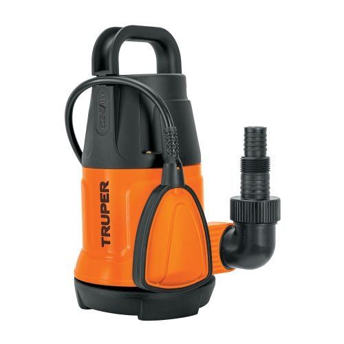 BOMBA SUMERGIBLE PLÁSTICA, 3/4 HP PARA AGUA LIMPIA, TRUPER
