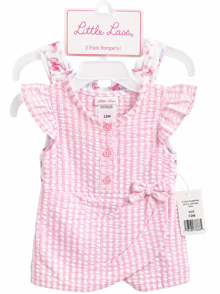 Set de 2 piezas tonos rosa 12meses