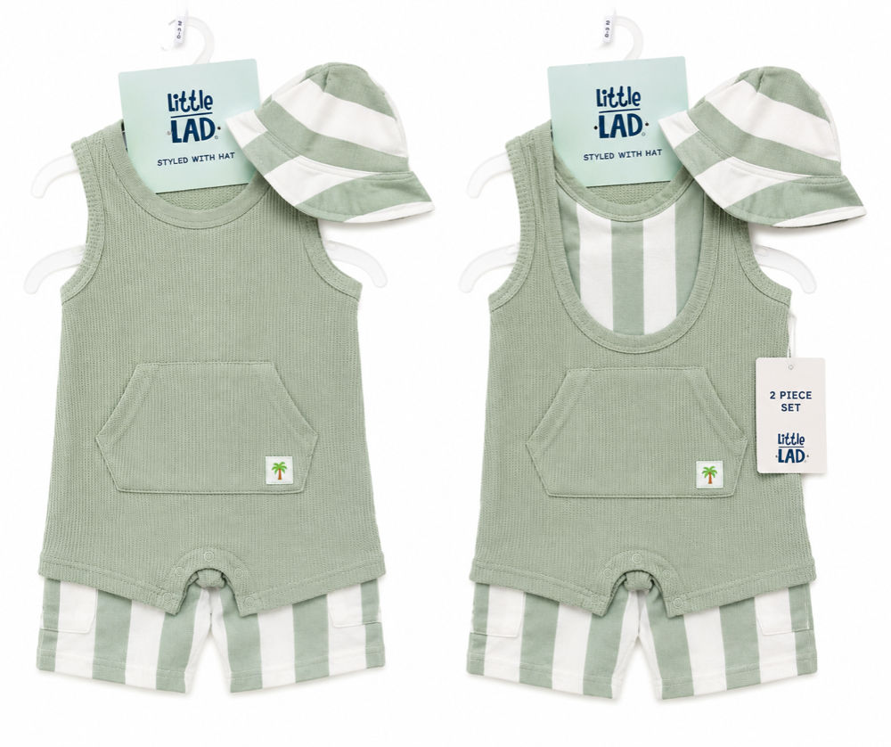 Set de dos jompa verde menta 0-3 meses