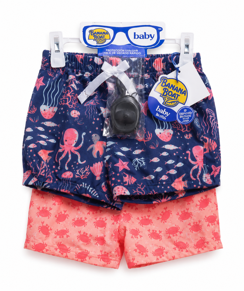 Set 2 short traje de baño con lentes 18 meses