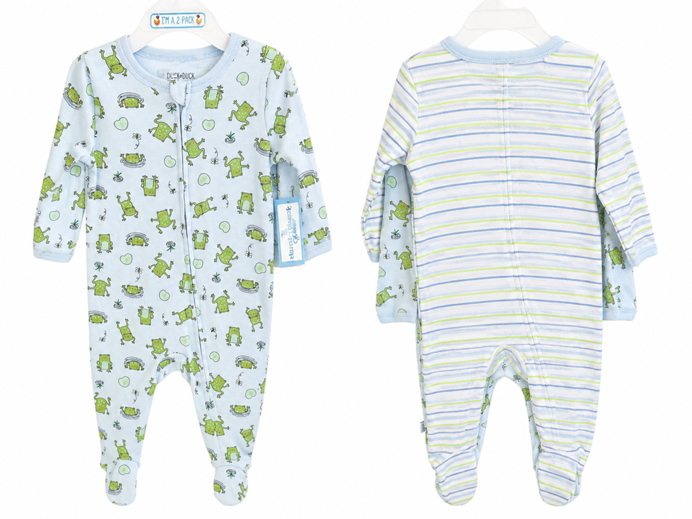 Set de 2 pijamas de ranitas 6-9 meses