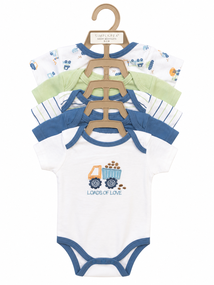 Set de 5 mamelucos de loas of love 0-3 meses