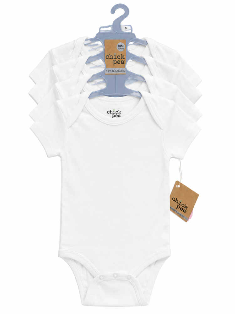 Set de 4 mamelucos blancos 18 meses