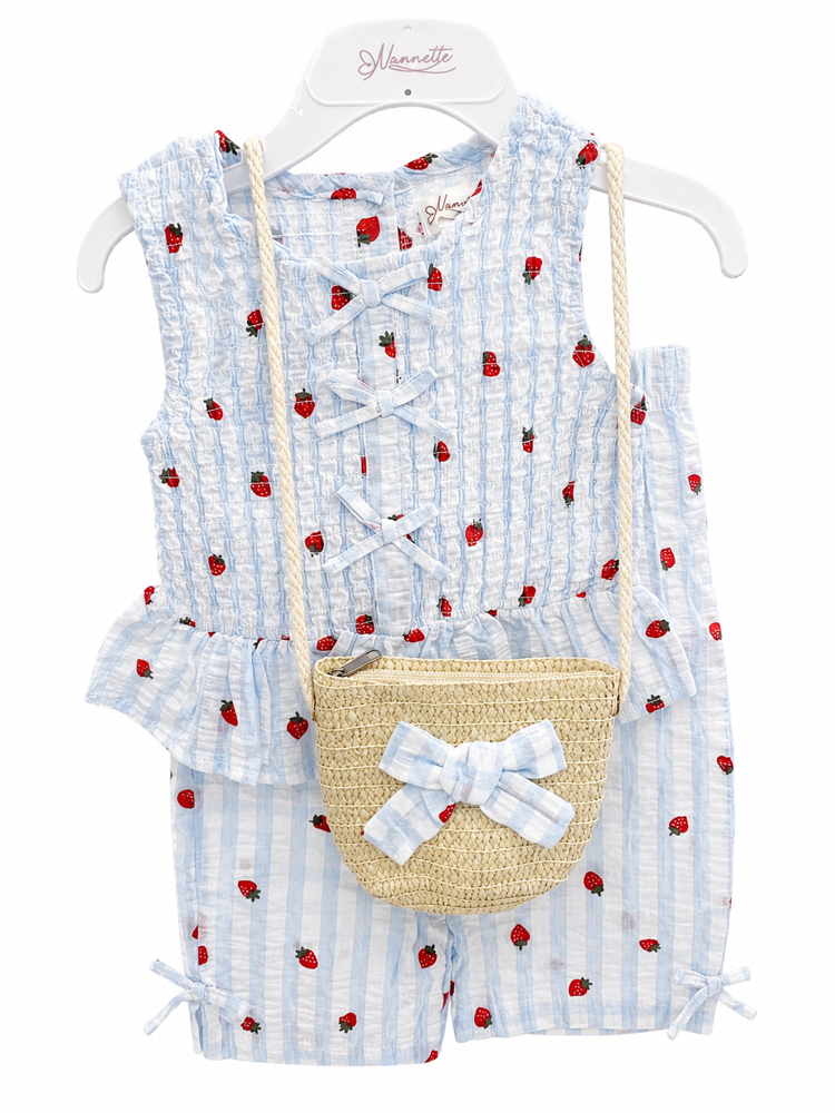 Blusa y pantalon de rayas con Freitas 24 meses