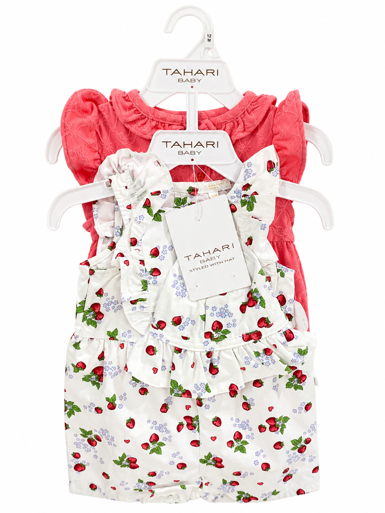 Set 2 mamelucos de fresiita 12 meses