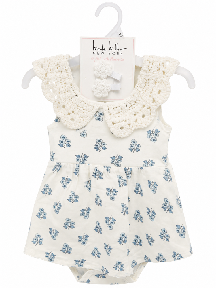 Vestido de estopilla con bordado 18 meses