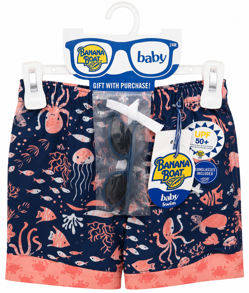 Set 2 short traje de baño con lentes 24 meses