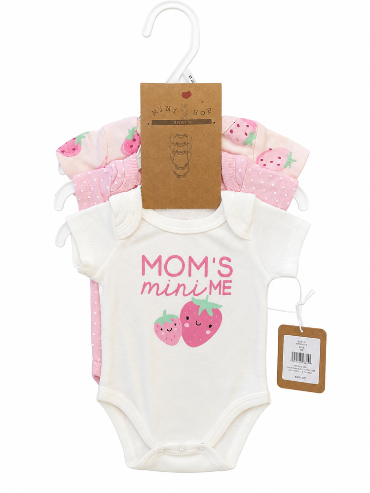 Set de 3 bodys mom mini me NB