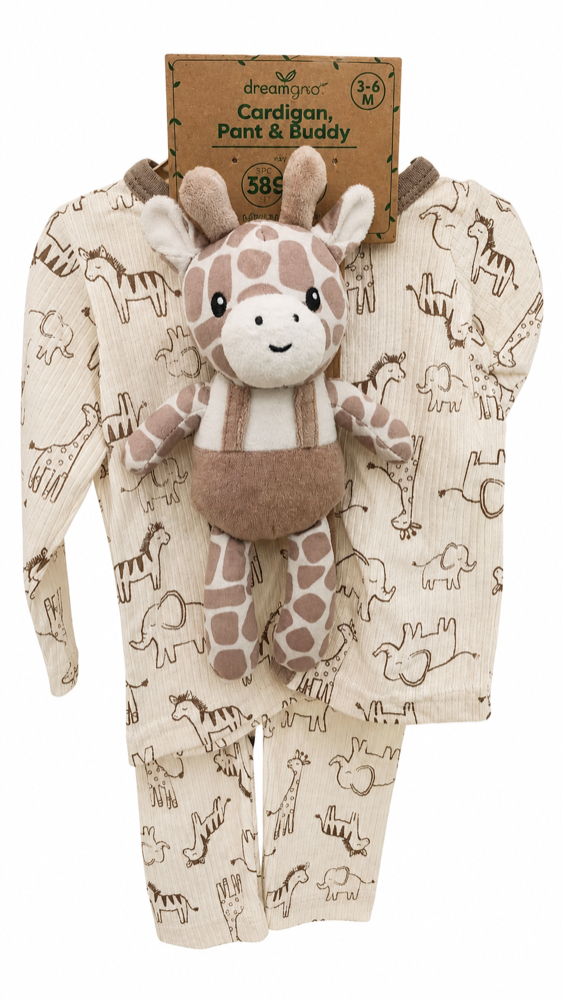 Pijama de jirafa con añoñador 3-6 meses