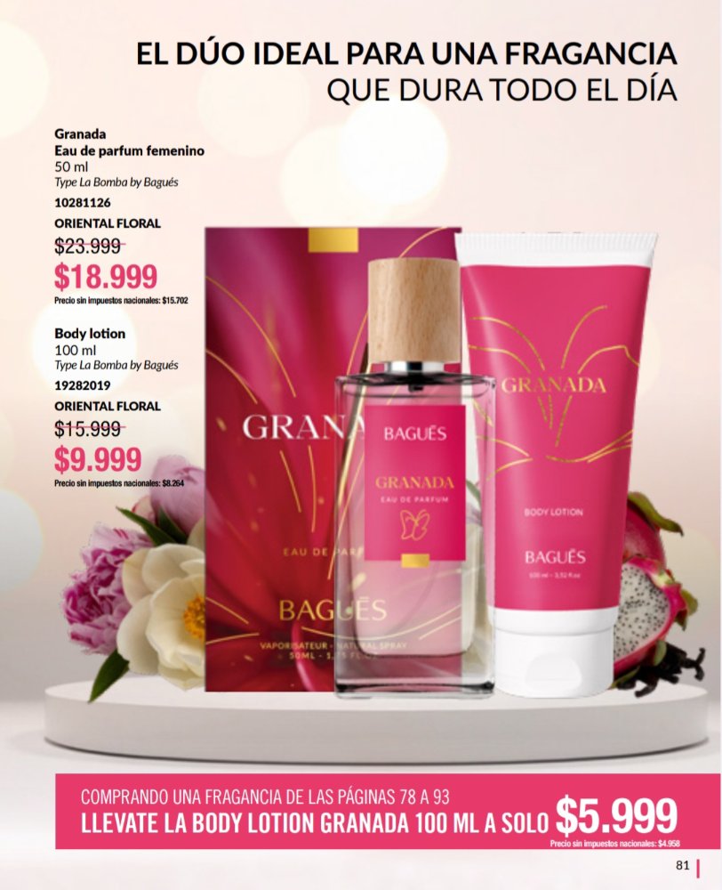 Granada Eau de perfums femenino
