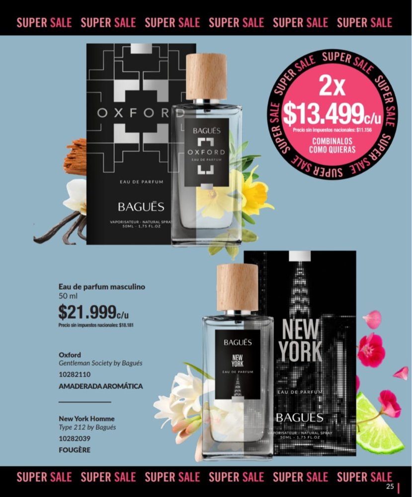 Perfume New York type 212 Homme by Bagues
