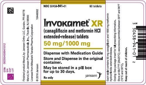 INVOKAMET XR 50/1000MG FRASCO X 60 TABLETAS