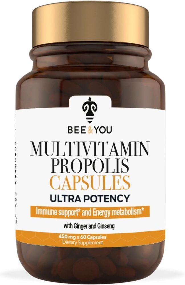 MULTIVITAMINICO CON PROPÓLEO, JENGIBRE Y GINSENG FRASCO X 60 CÁPSULAS