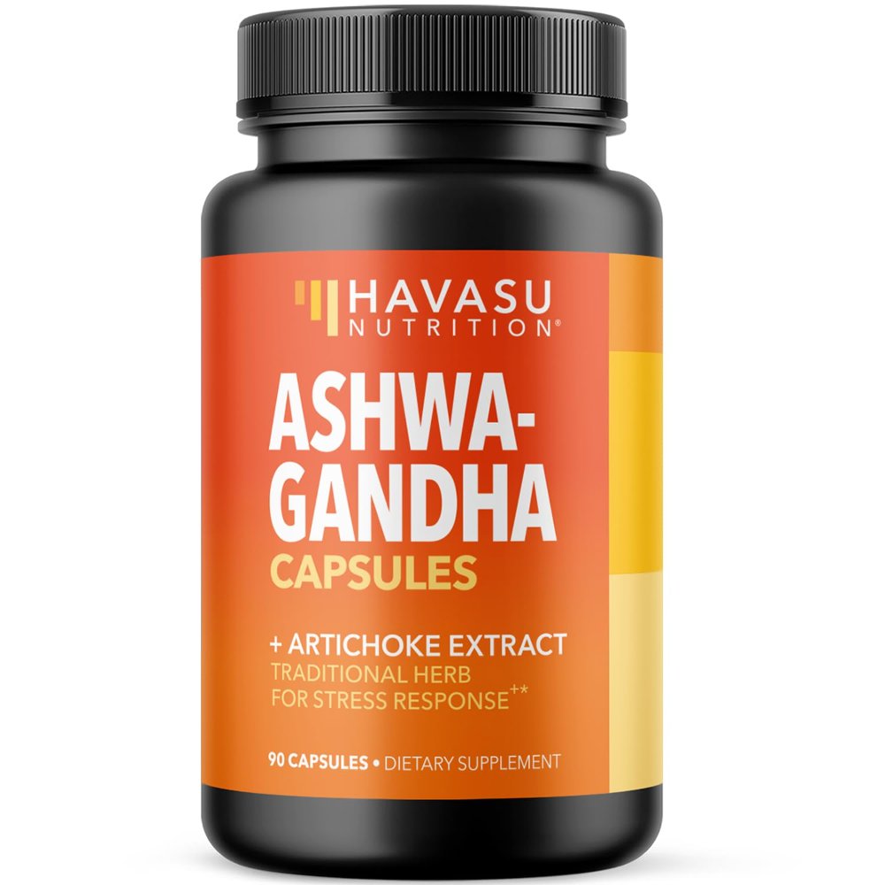 ASHWAGANDHA + EXTRACTO DE ALCACHOFA FRASCO X 100 CAPSULAS HAVASU NUTRITION