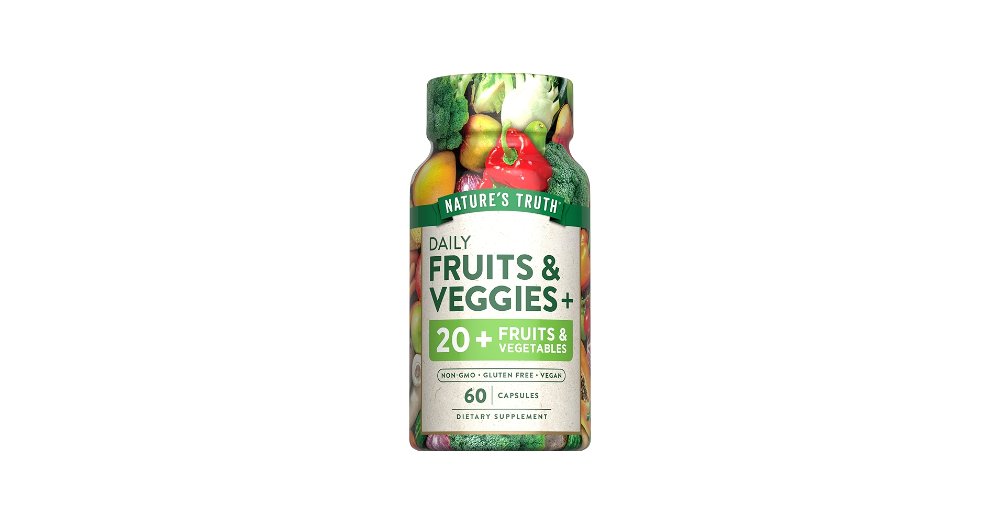 FRUTAS Y VEGETALE SUPLEMENTO ALIMIENTICIO FRASCO X 60 CAPSULAS
