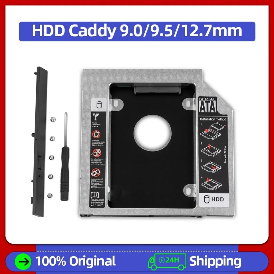 Adaptador Caddy 9.0mm para HDD/SSD SATA 2.5"