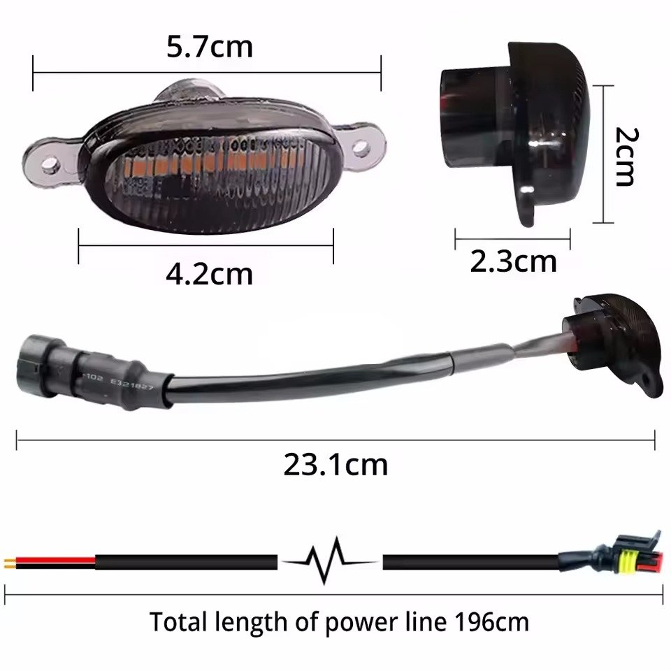 Luces LED Universales para Parrilla de Auto (Set 4)