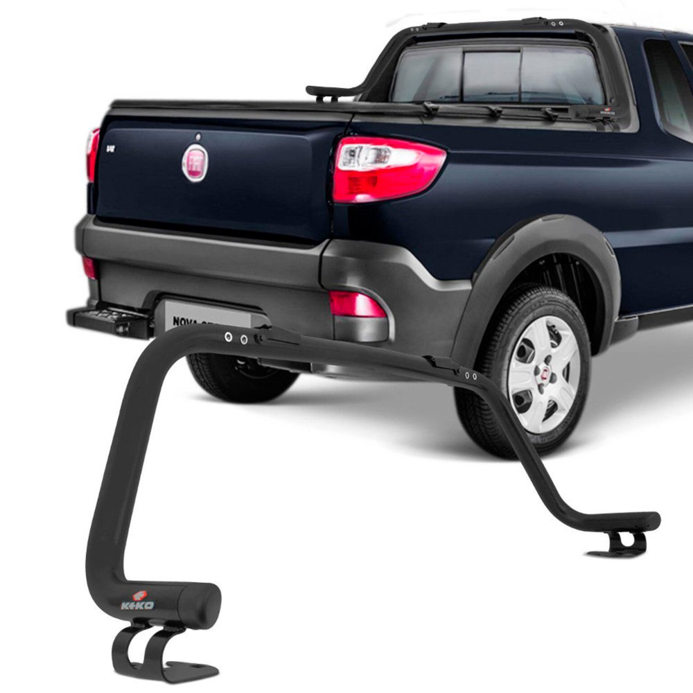Barra antivuelco Keko acero Fiat Strada Negro