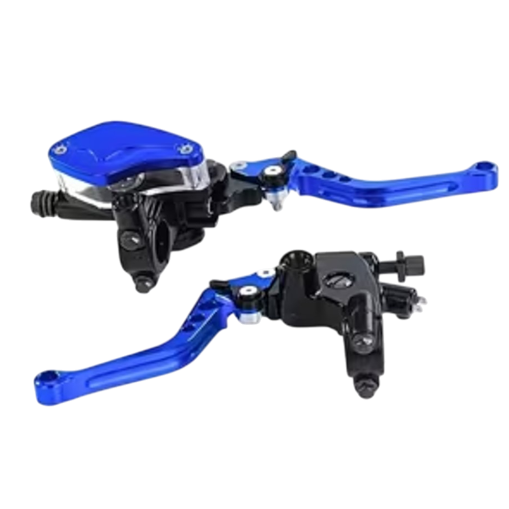 MANECILLAS DE LUJO RACING + BOMBA DE FRENO AZUL BUONI MAXXPRO