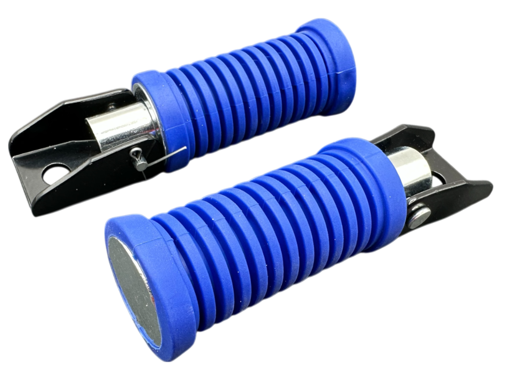 ESTRIBOS TRASEROS CG125/FT125 AZUL BUONI MAXXPRO