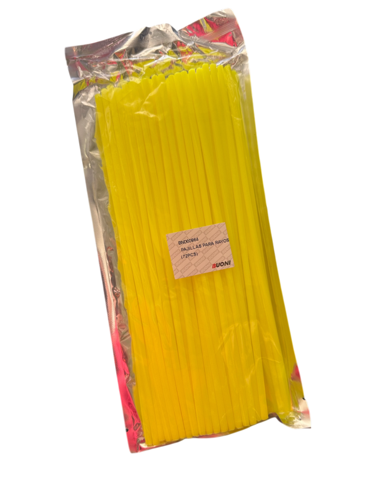 PAJILLAS PARA RAYOS (72PCS) AMARILLO BUONI MAXXPRO