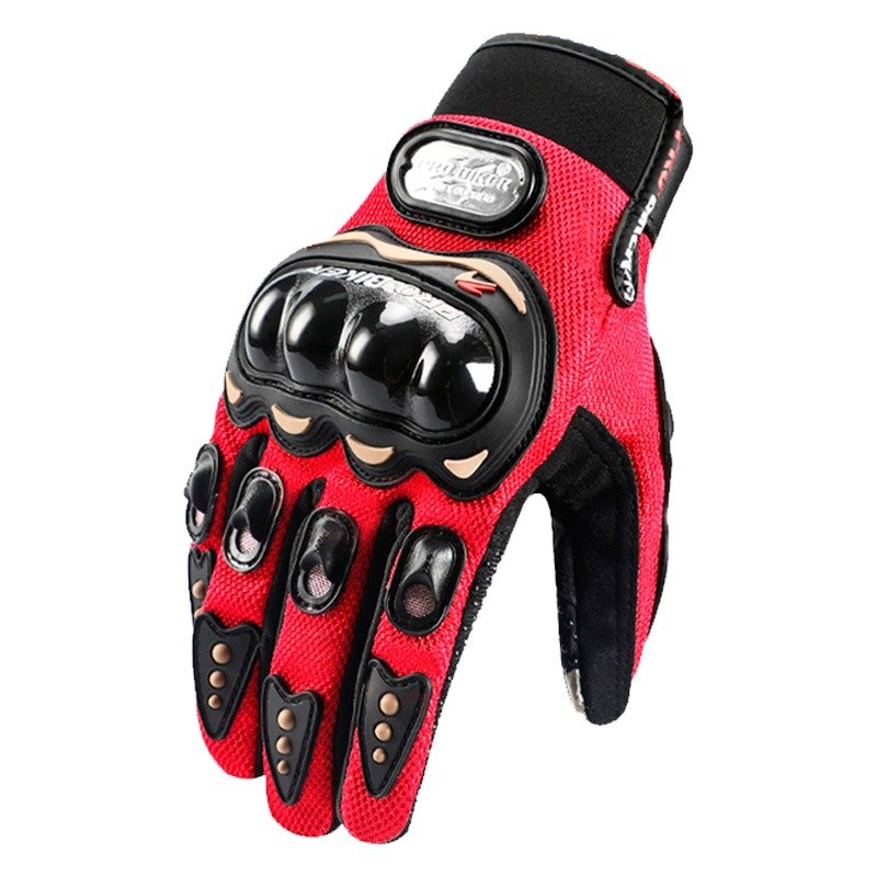 GUANTES LARGOS CON PROTECTOR PROBIKER ROJO BUONI MAXXPRO