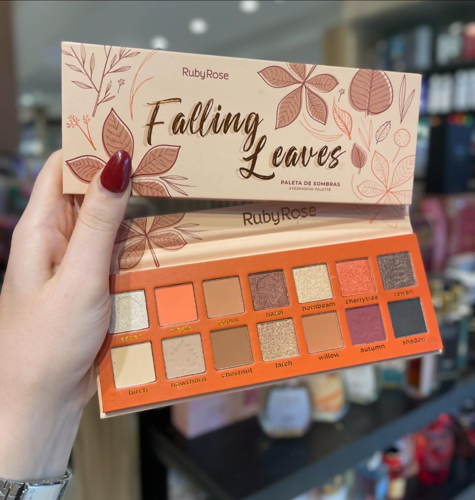 Paleta de sombras falling leaves ruby rose