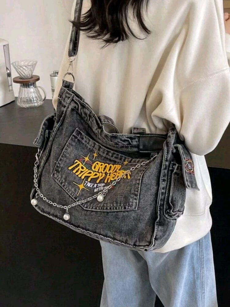 Bolso Denim Groovy Trippy