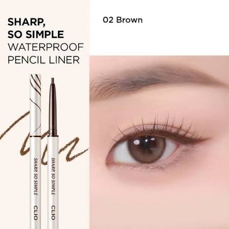 CLIO - Sharp So Simple Waterproof Pencil Liner - 0.14g Brown